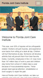 Mobile Screenshot of floridajointcare.com