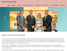Tablet Screenshot of floridajointcare.com